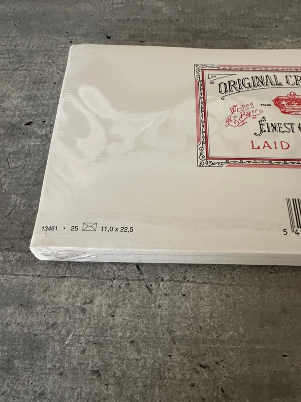 Original Crown Mill Classic Cream Laid Envelopes Pack of 25 (4.25” by 8.75”)